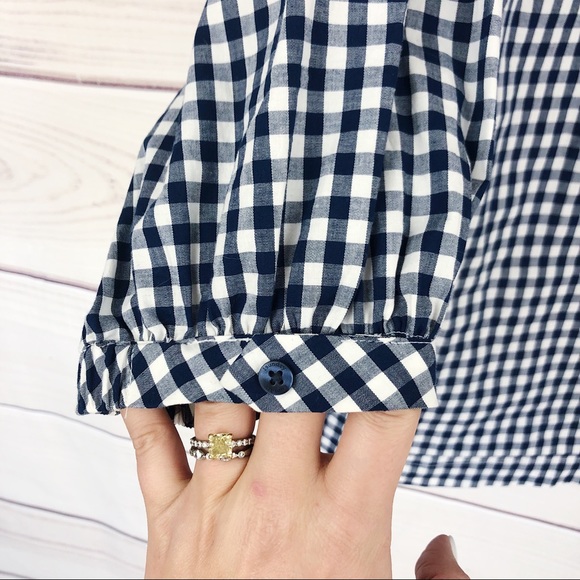 LAUNDRY By Shelli Segal Checkered Blouse Small - Picture 5 of 10